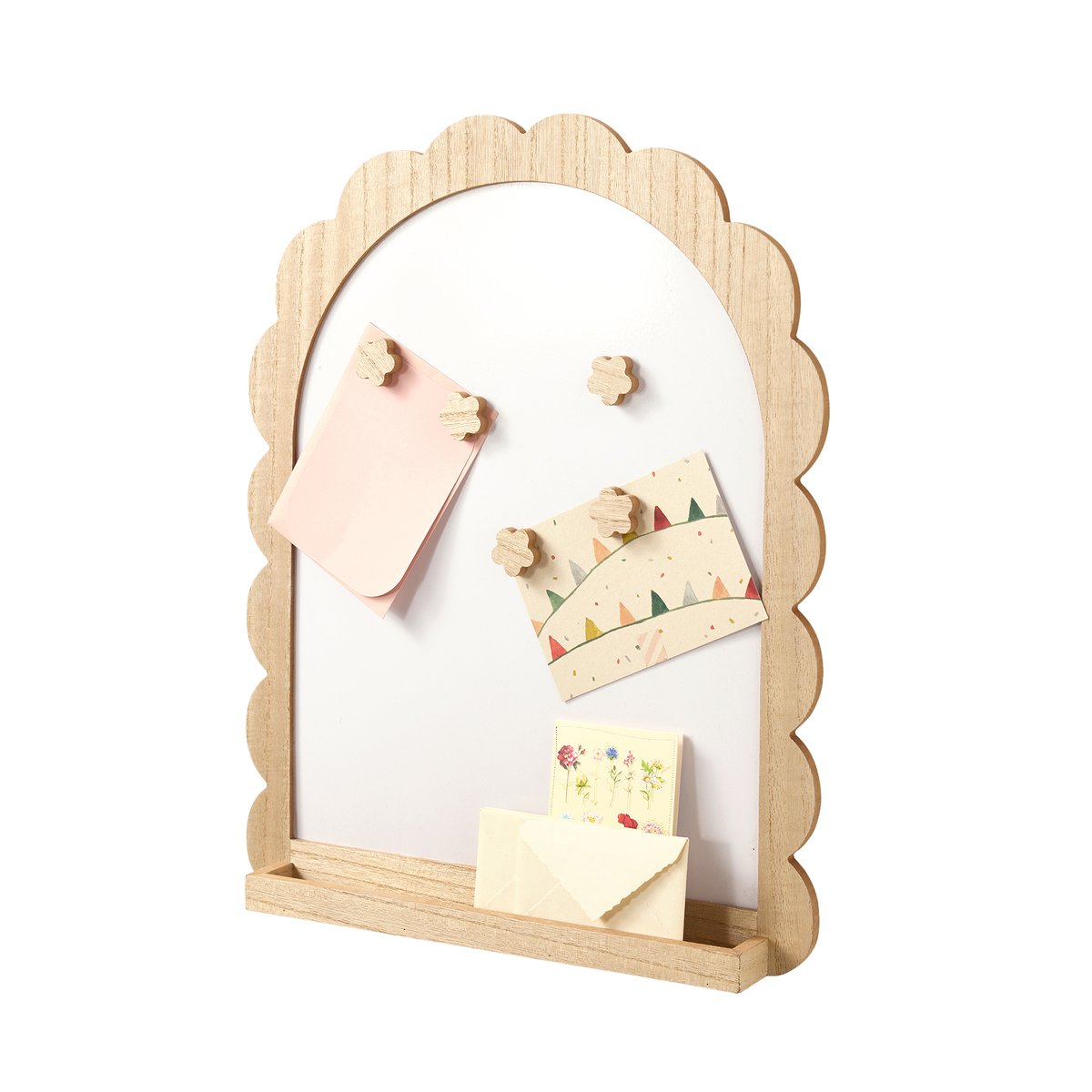 Pêle mêle métal bois feston étagère beige, VERTBAUDET
