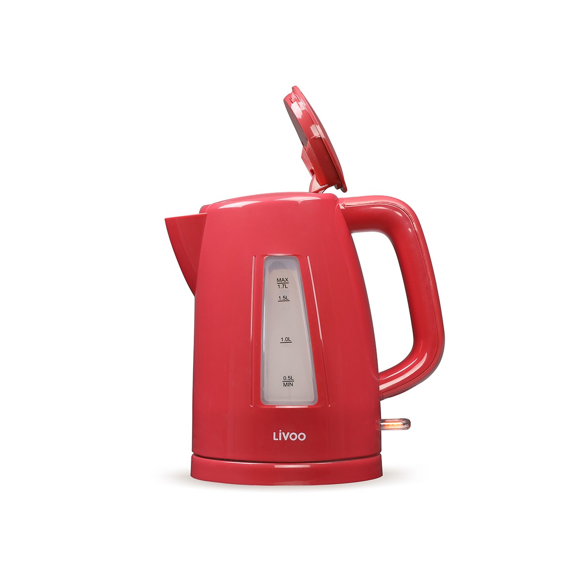 Bouilloire 1,7 L rouge chili, LIVOO