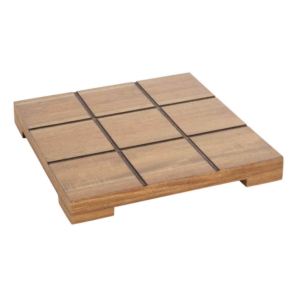 Jeu de morpion en acacia IVANE beige, ATMOSPHERA