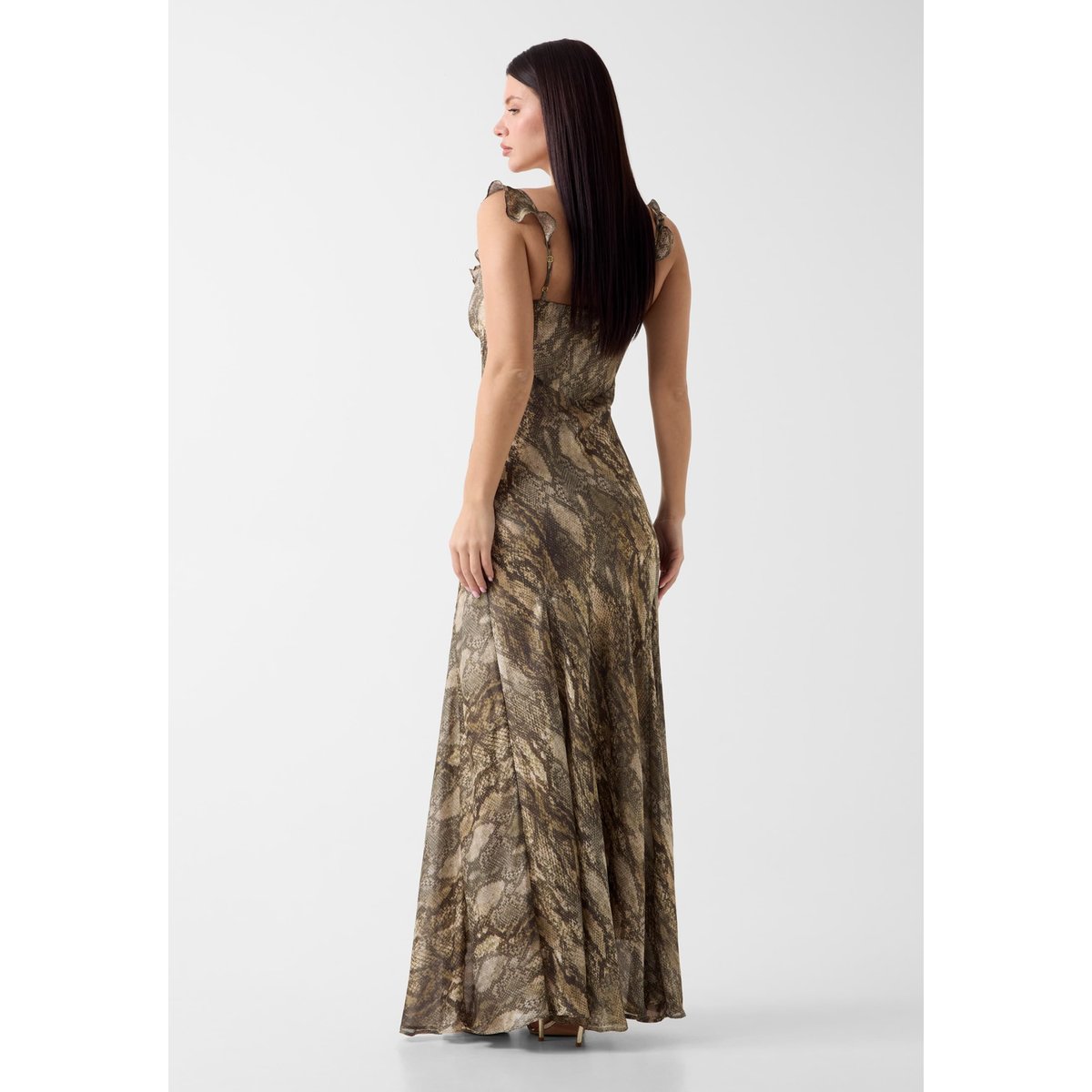 Long Imprimé Dress animalier, GUESS