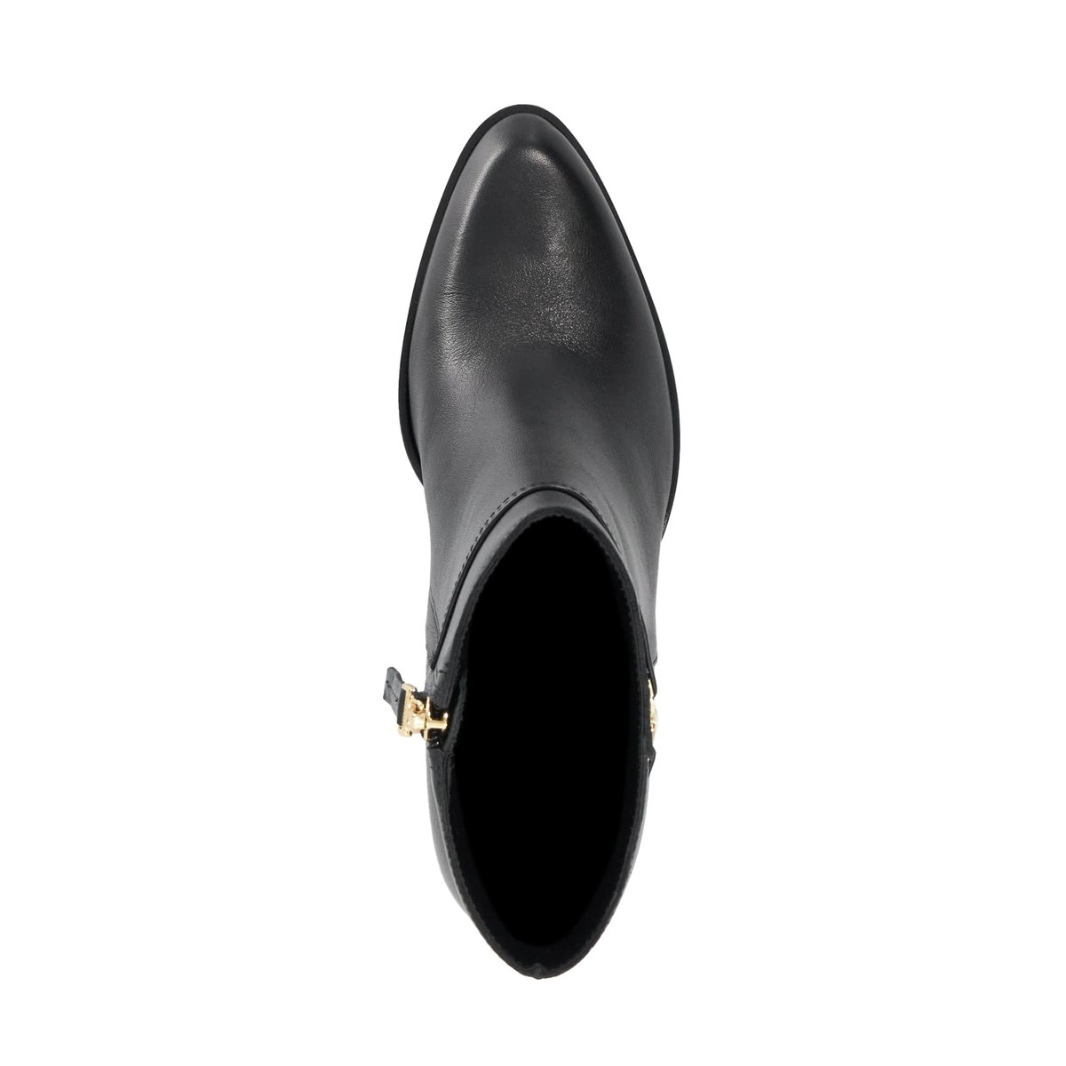 Bottines Chelsea en cuir à talons et semelles crantées - PUG black-leather, DUNE LONDON