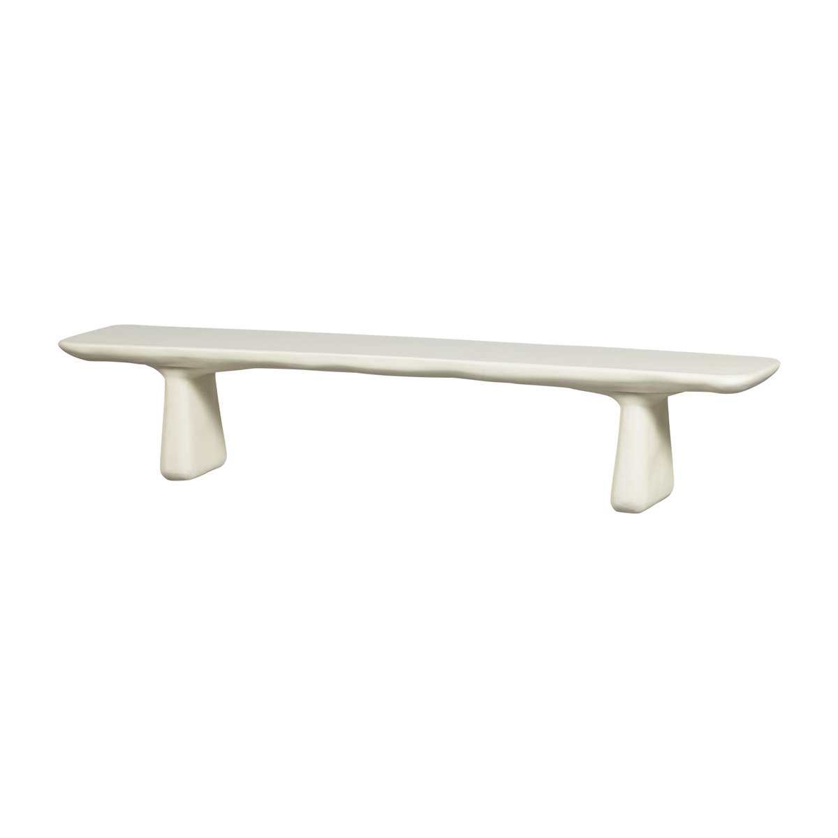 Banc de salle à manger en polymère renforcé de fibres LOGGIA beige, WOOOD