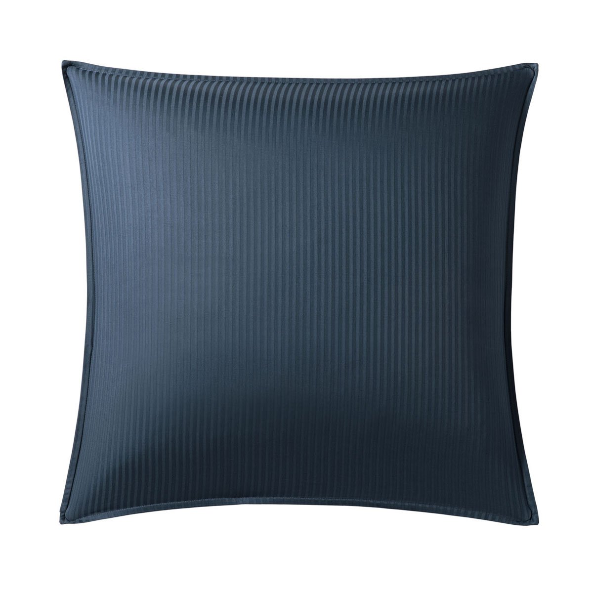 Taie d'oreiller unie en satin de coton, GRAND HOTEL bleu marine, ESSIX