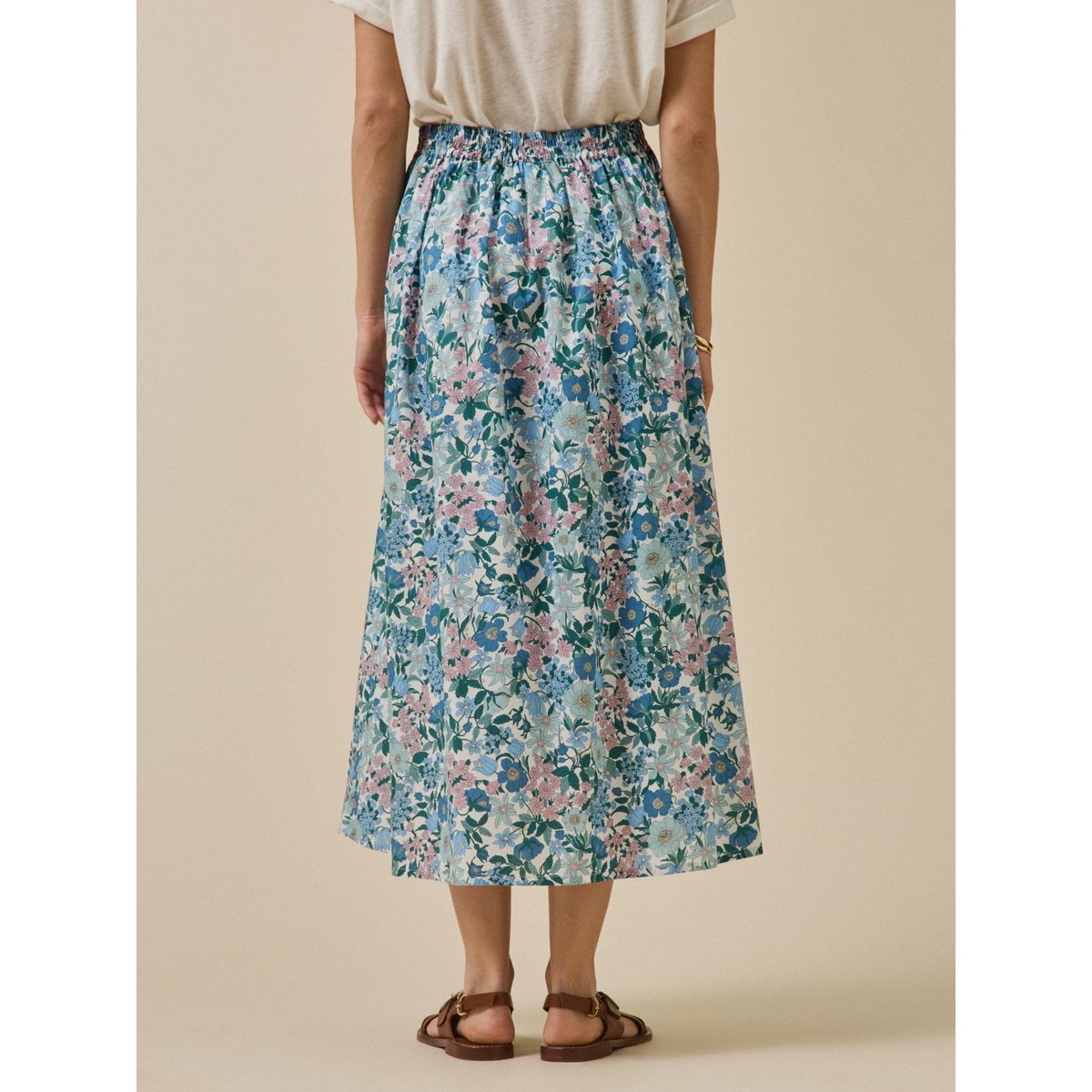 Jupe longue tissu Liberty - Limited Collection liberty clara bell, CYRILLUS