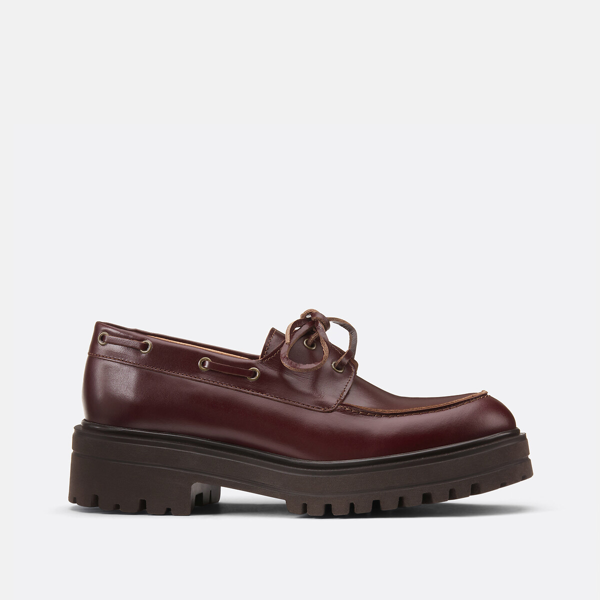 Angelus Leather Boat Loafers brown, JONAK