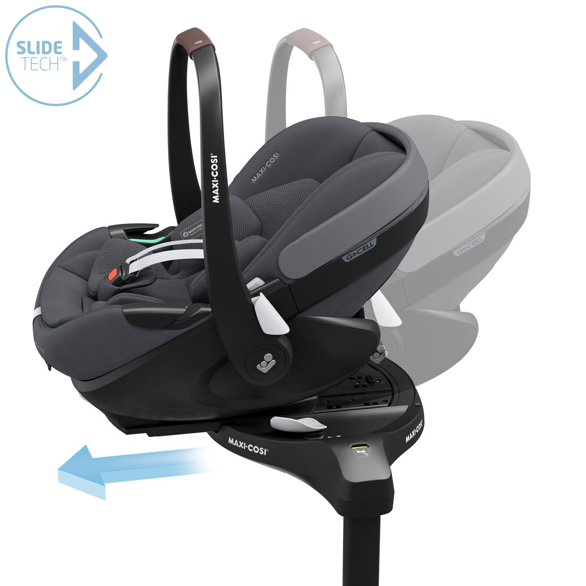 Pack Poussette Naissance Oxford+, Cosi Pebble 360 Pro 2, Embase FamilyFix 360 Pro twillic graphite, MAXI COSI