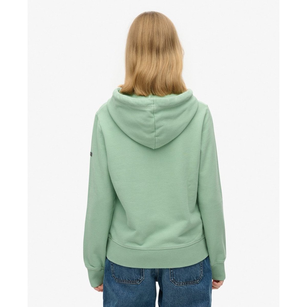 Sweat à capuche à fleurs Real Originals vert granite, SUPERDRY
