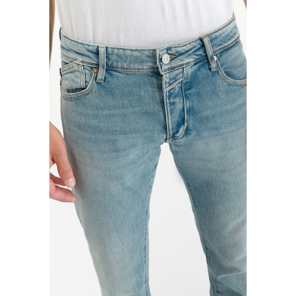 Jeans slim stretch 700/11, longueur 34 blue, LE TEMPS DES CERISES