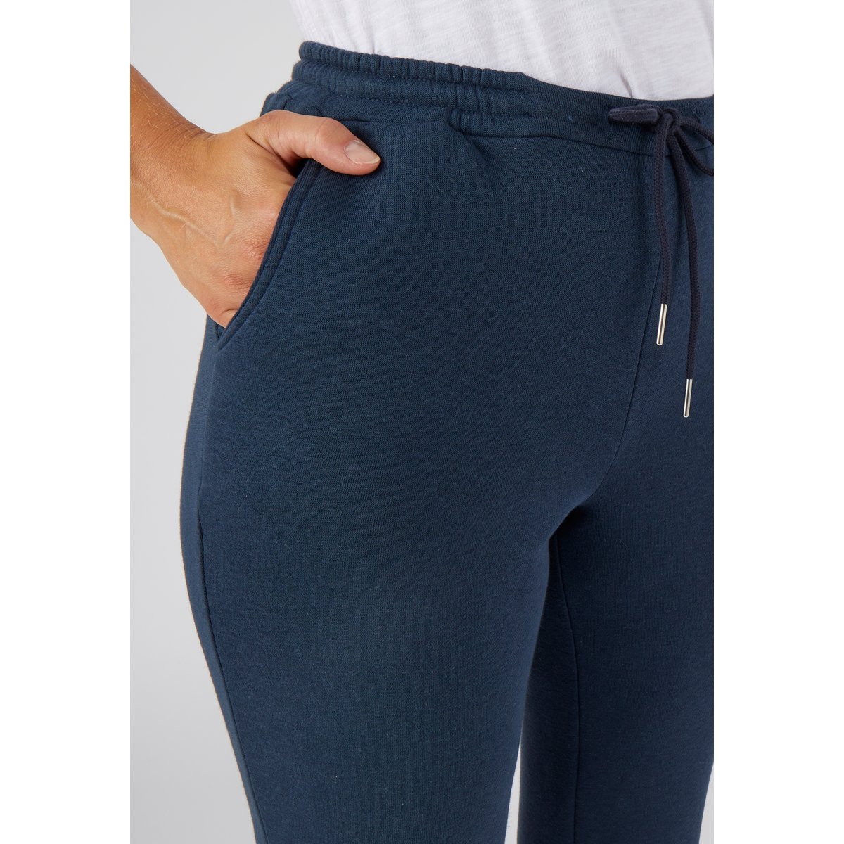 Pantalon en molleton bleu marine, DAMART