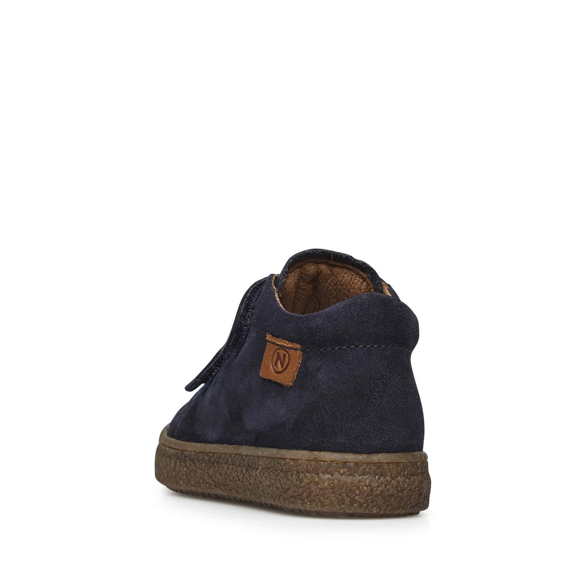 Baskets En Cuir Nappa Et Daim Albus Vl marine, NATURINO