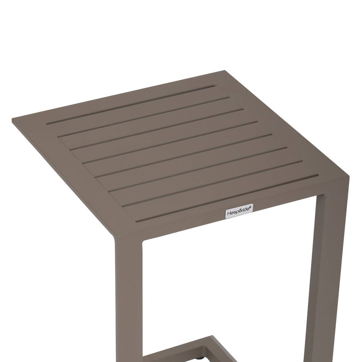 Table d'appoint de jardin carrée en aluminium ÉVASION cafe, HESPERIDE