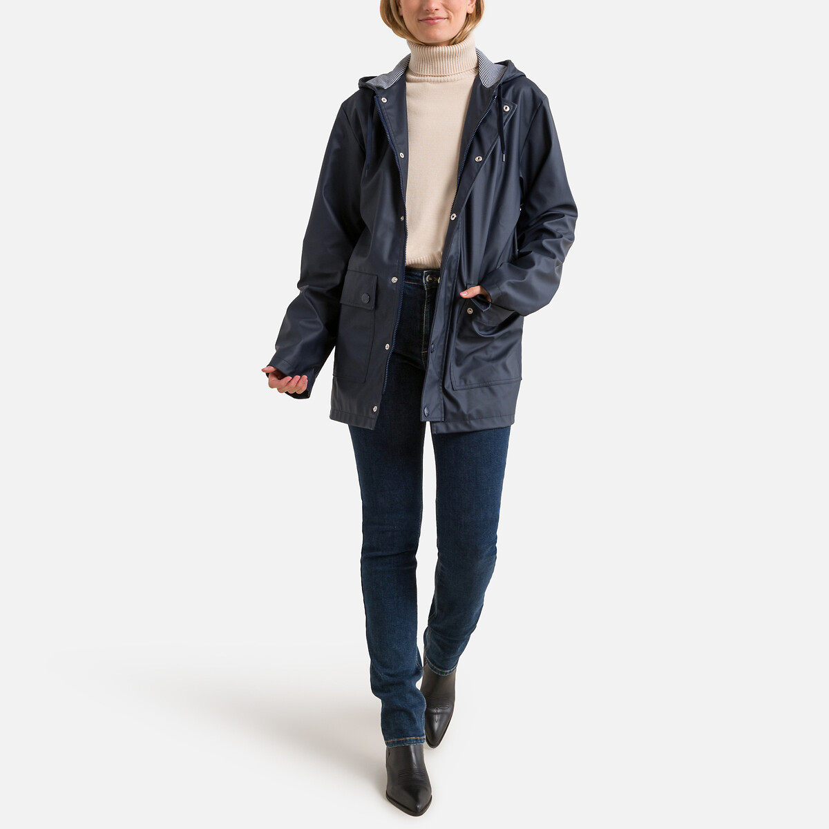 Regenjas met kap, Iconique marine   , PETIT BATEAU