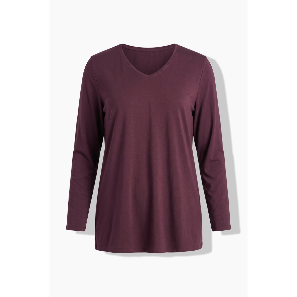 T-shirt « Cut it your way » en coton bio bordeaux, ULLA POPKEN