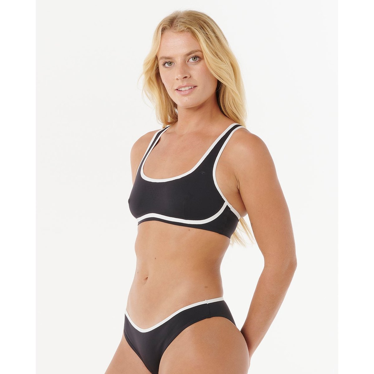 Haut de maillot de bain brassière Crop MIRAGE FUSION noir, RIP CURL