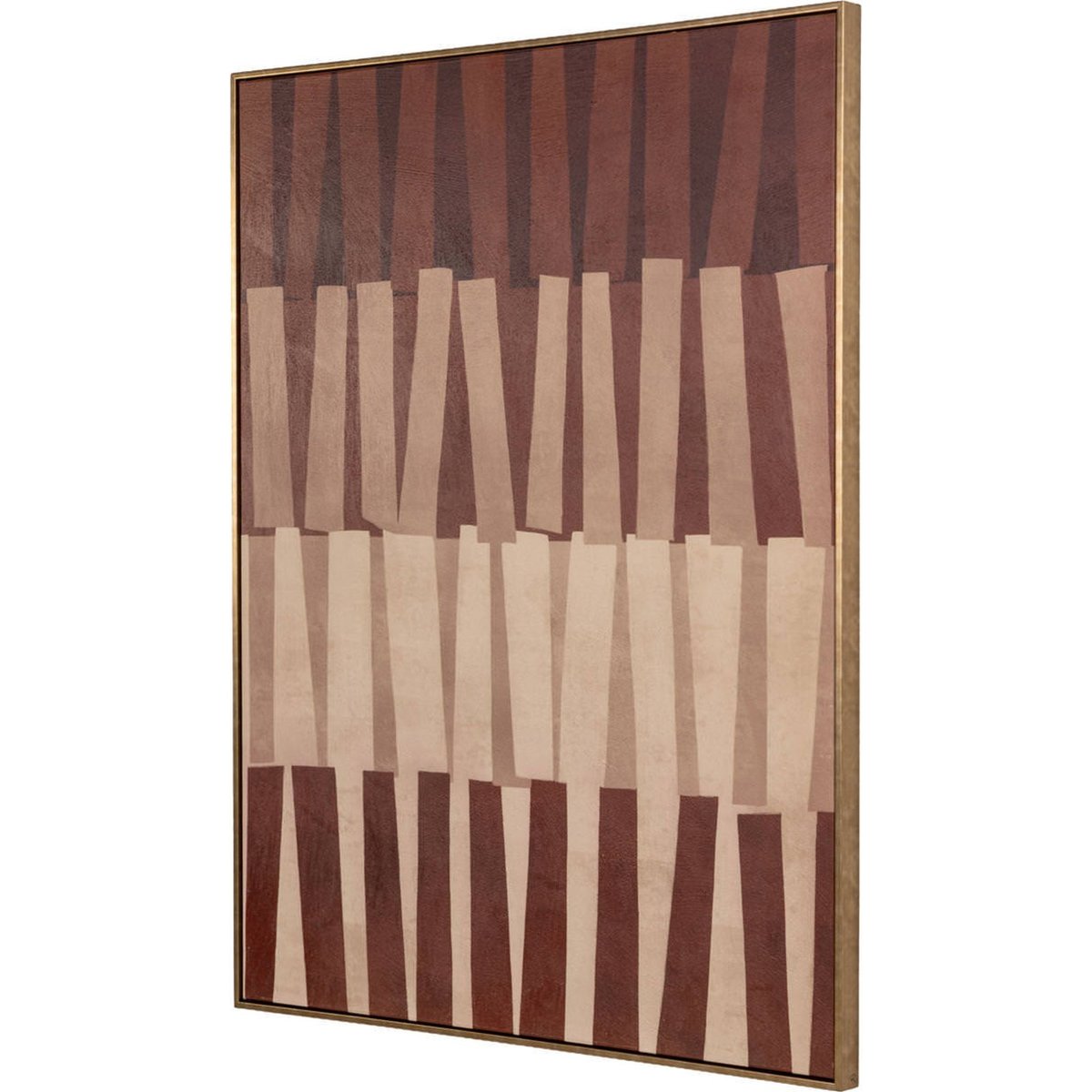 Décoration murale abstraite en bois marron et beige, RECOLLECTION