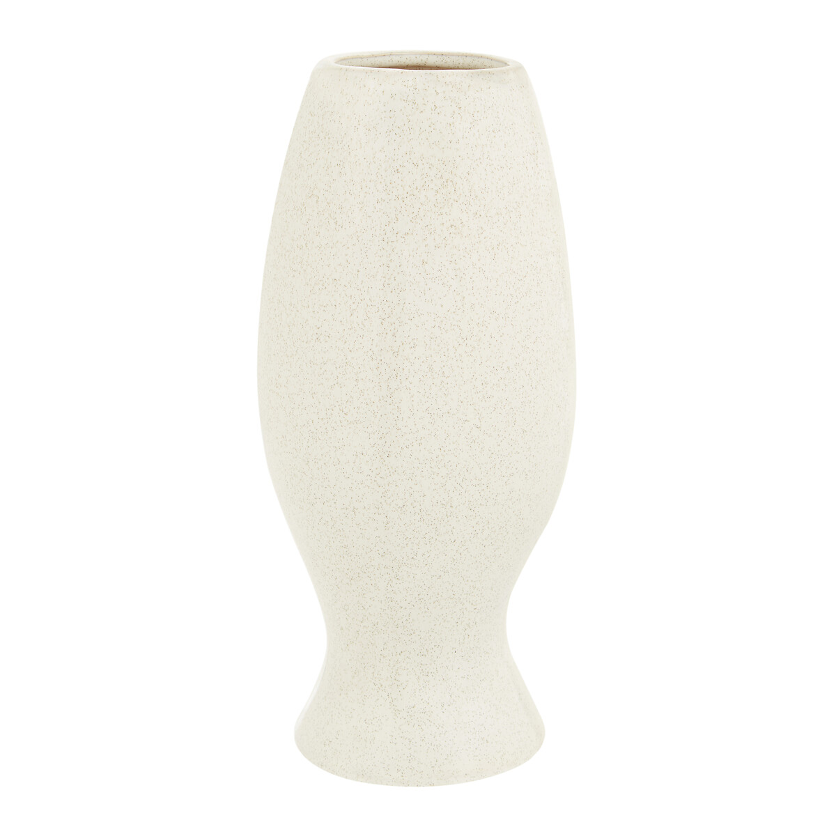 26cm Beige Stoneware Face-shape Vase beige, ÉDITÉ