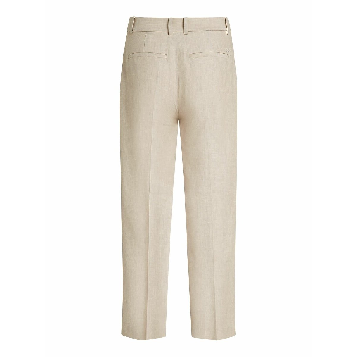Ankle Grazer Trousers with Wide Leg beige, TOMMY HILFIGER