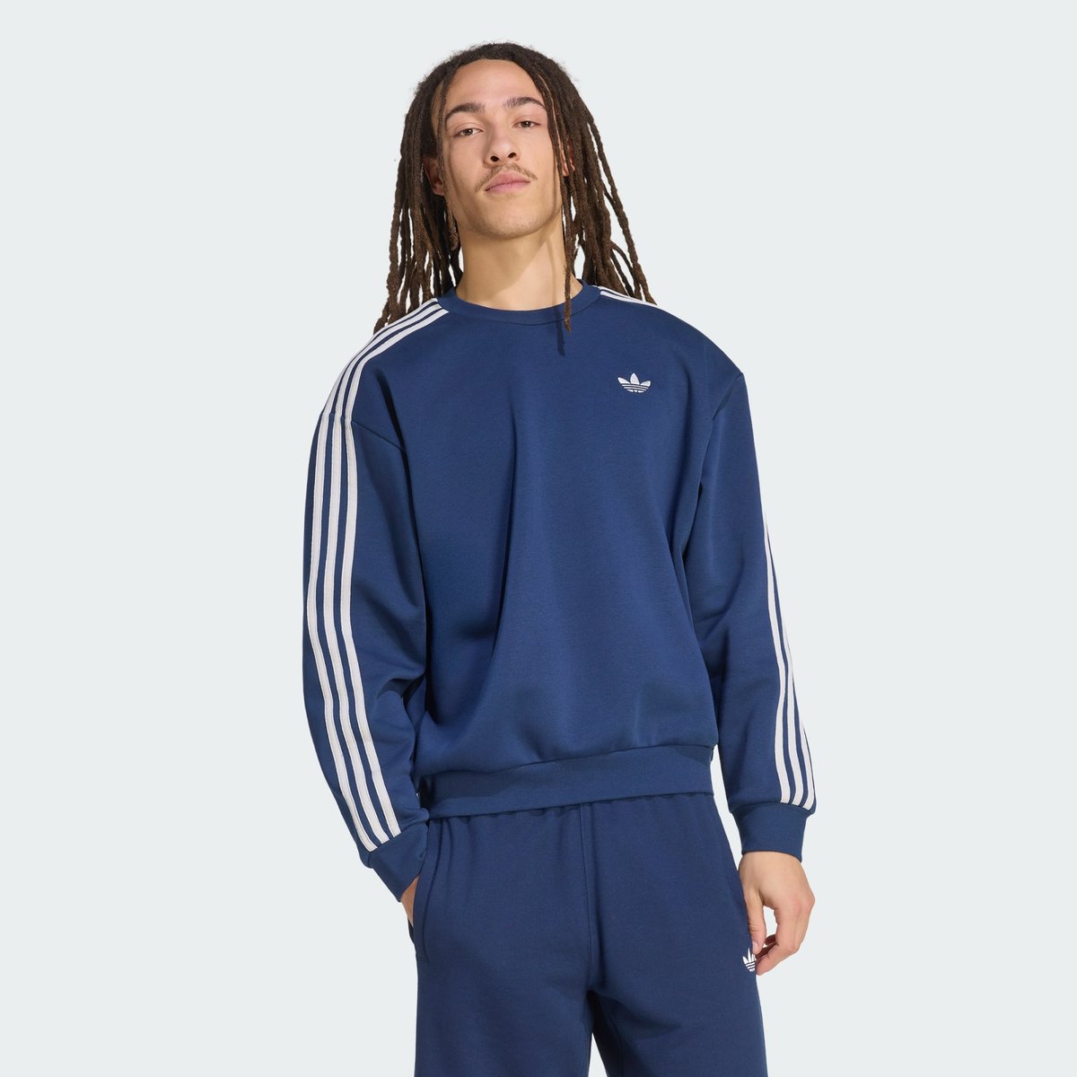Haut Ras-Du-Cou Oversize 3-Bandes Adicolor Haut Ras-Du-Cou Oversize 3-Bandes Adicolor night indigo / grey two, adidas Originals
