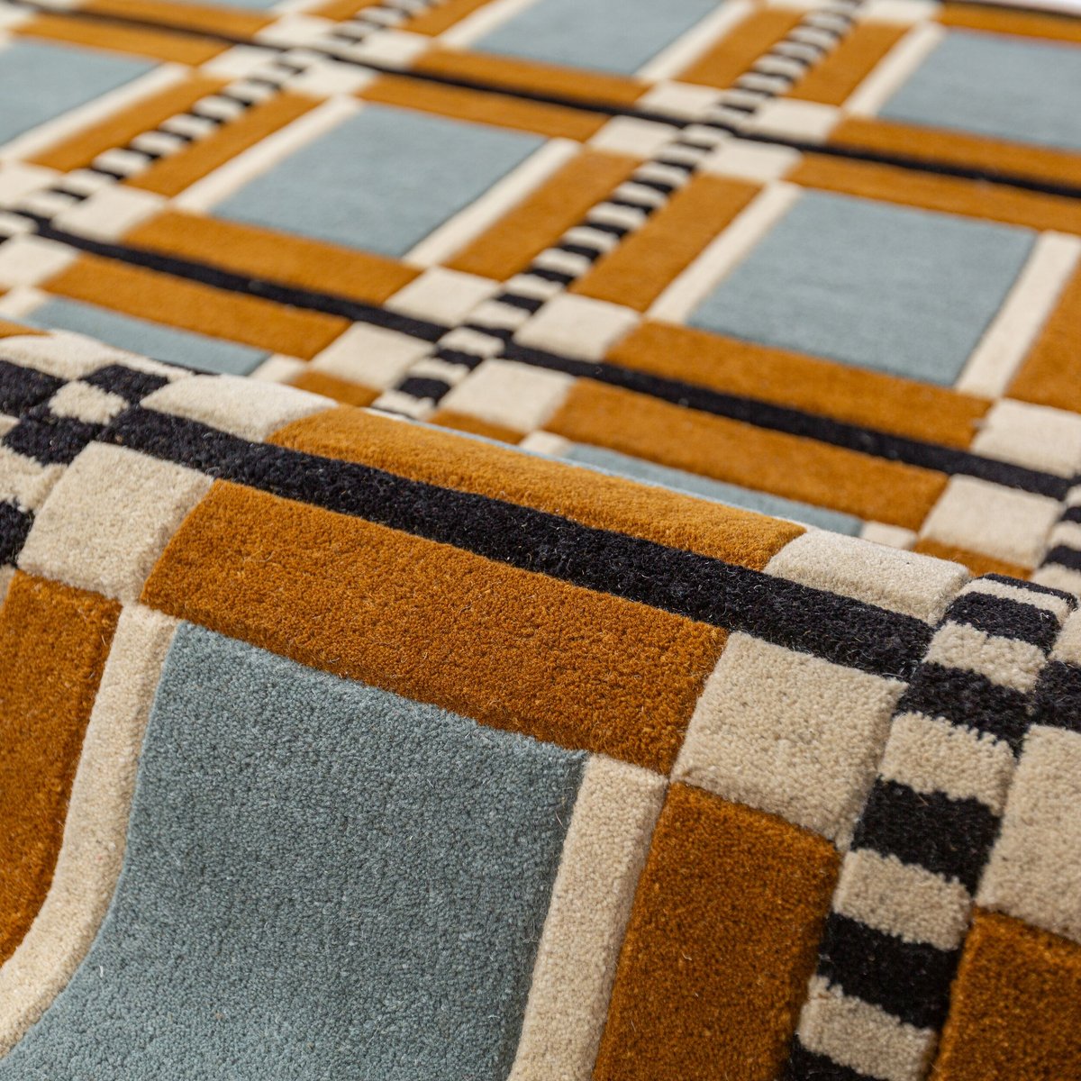 Tapis en laine QUADRO multicolore, FLAIR RUGS