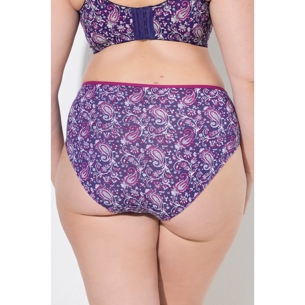 Culottes midi, lot de 5, cachemire / unies bleu lilas, ULLA POPKEN