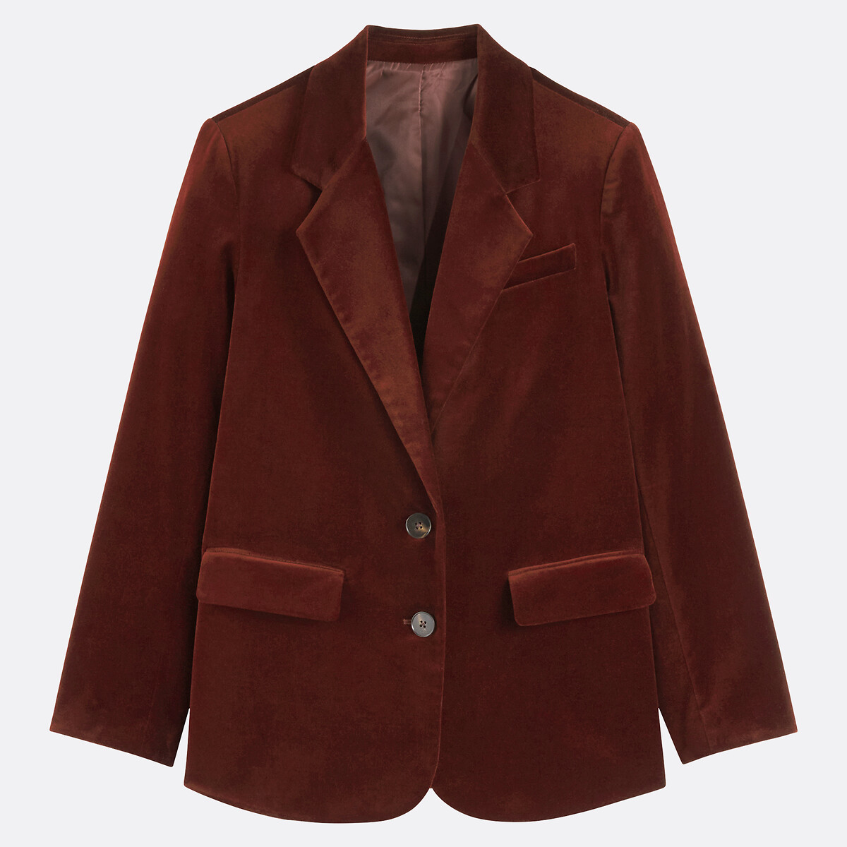 Signatures Andrée Blazer in Smooth Velour hazel brown, LA REDOUTE COLLECTIONS