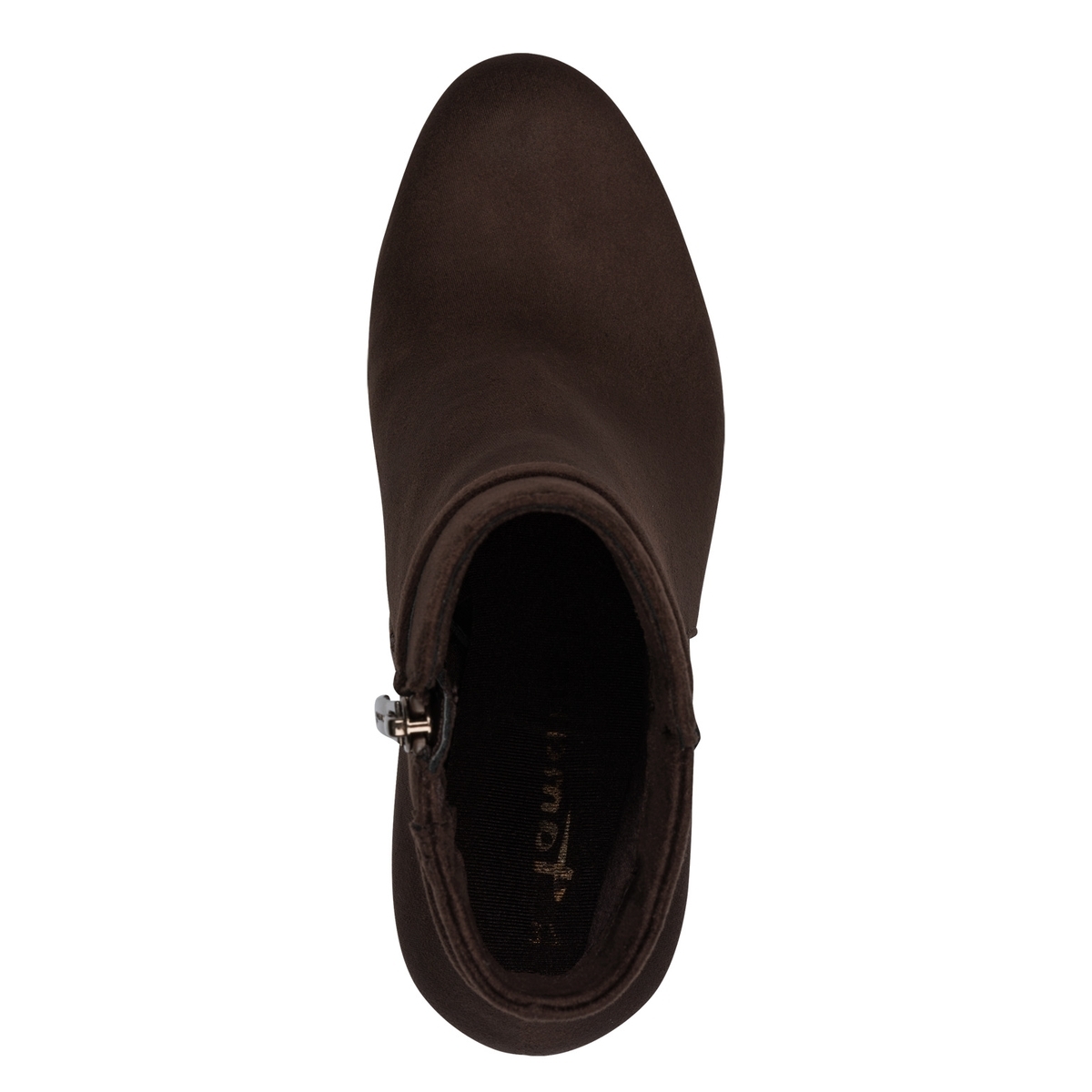 Bottine talon bloc marron mocca, TAMARIS