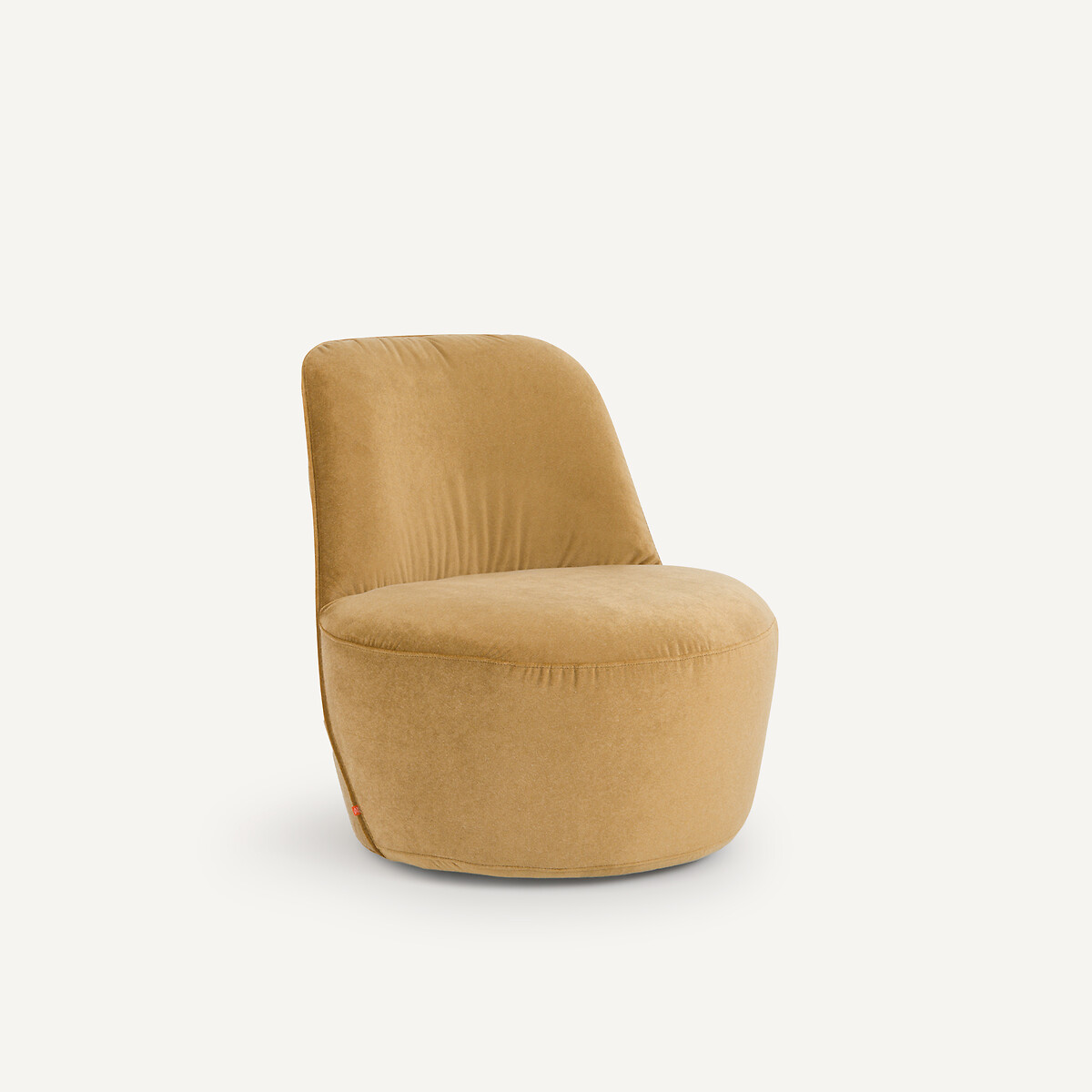 Fauteuil pivotant velours de lin, ROSEBURY caramel, AM.PM X EMMANUEL GALLINA