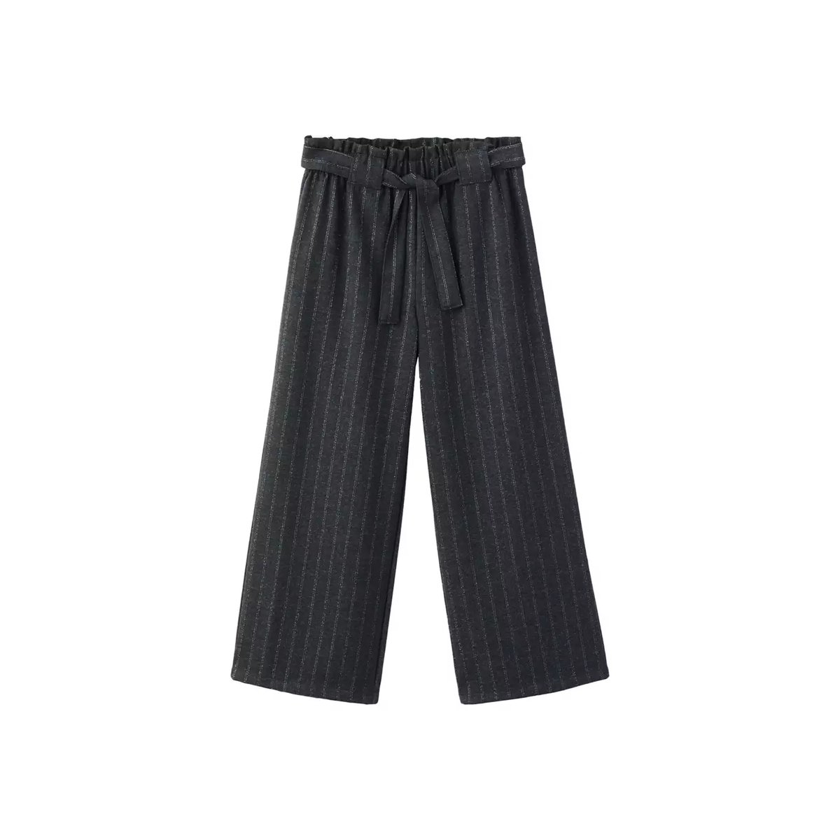Pantalon rayé fil textile gris, MANGO KIDS