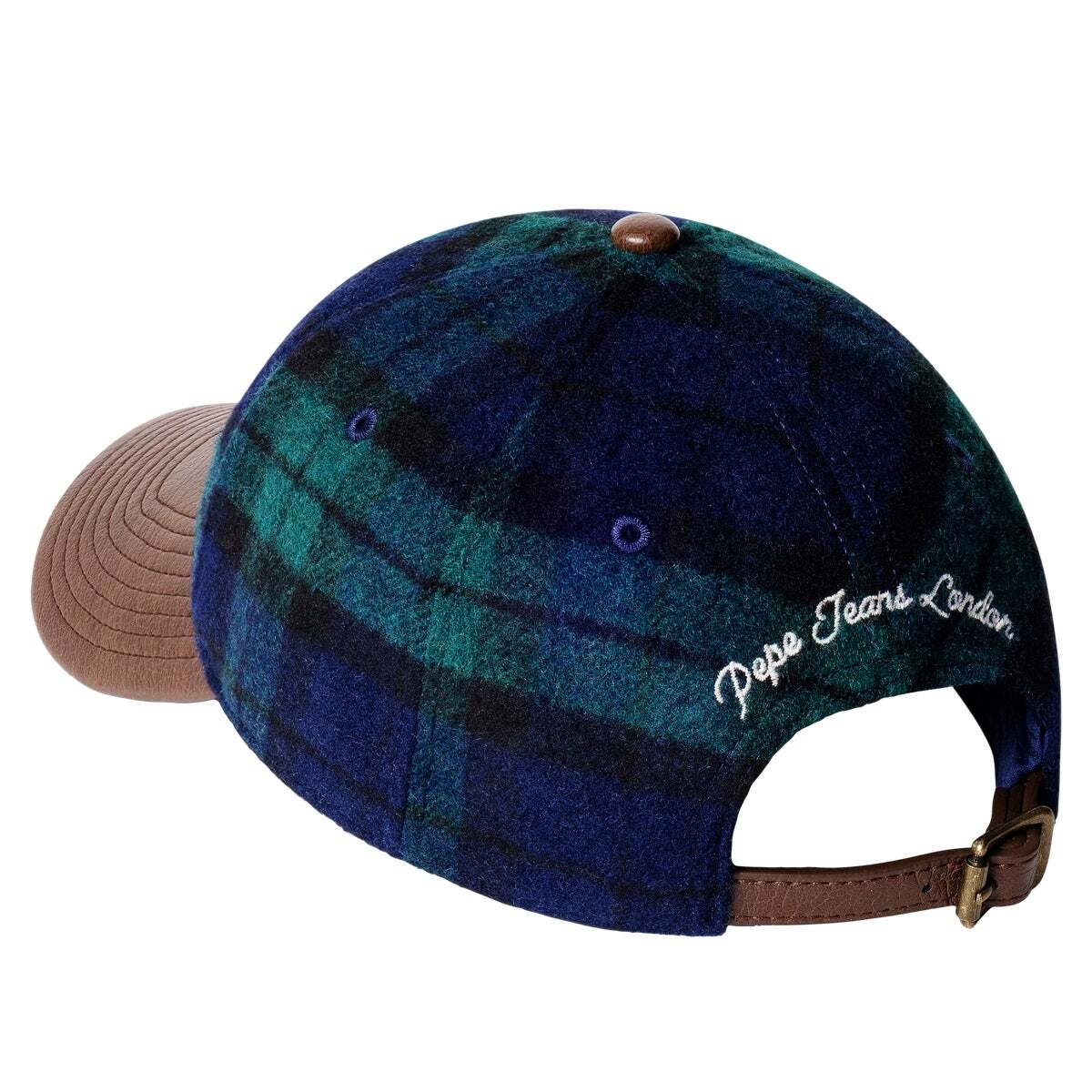 Casquette À Carreaux Avec Logo Brodé richmond green, PEPE JEANS