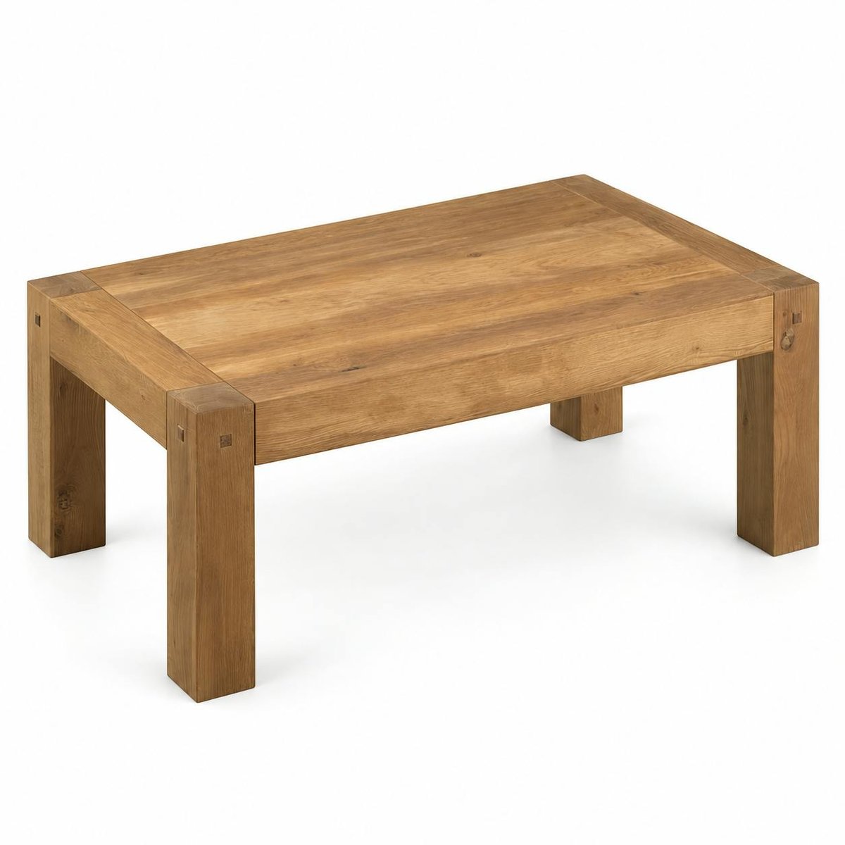 Table basse rectangulaire chêne massif naturel finition huilée 120x70cm FJORD bois naturel, PIER IMPORT