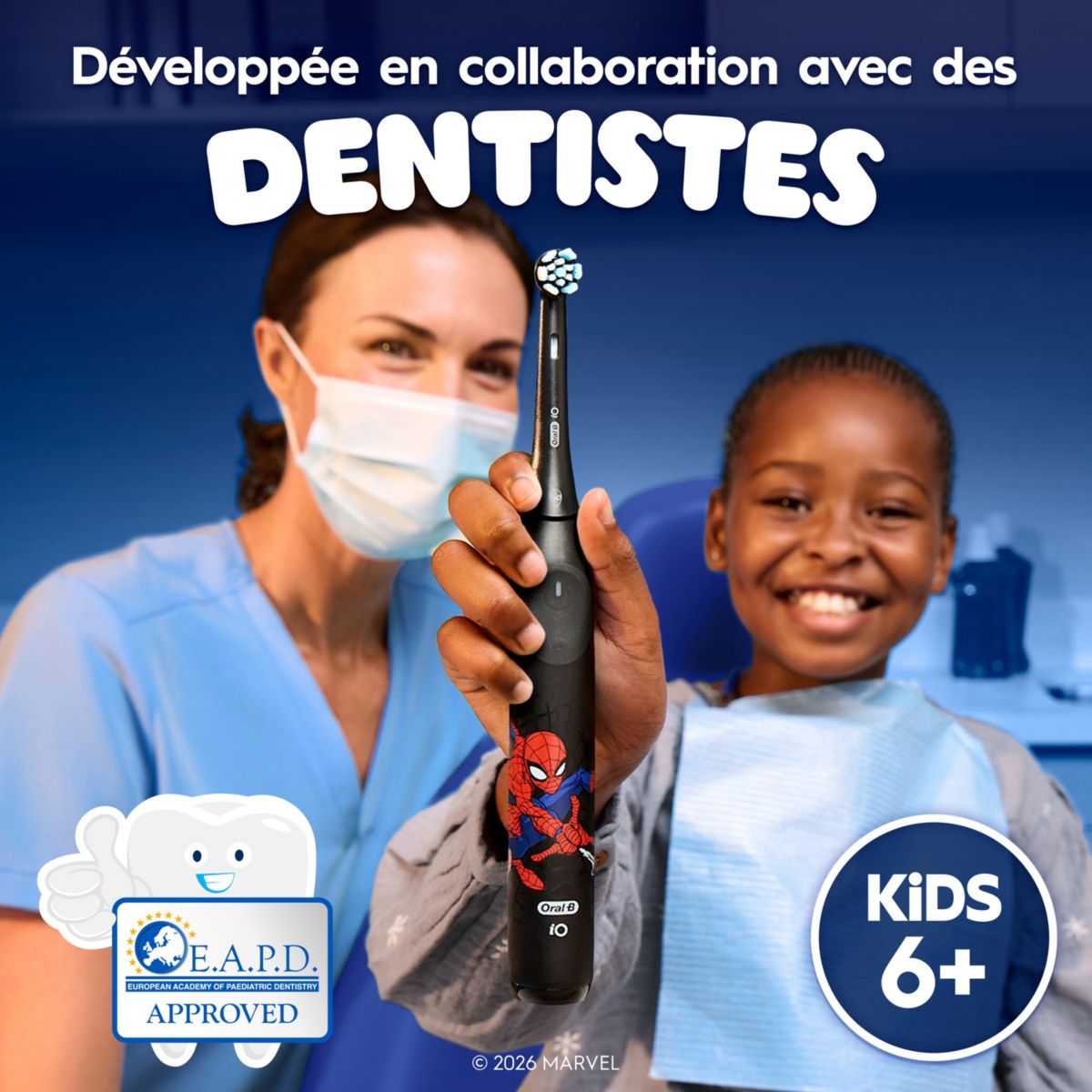 Brossette dentaire Gentle Care Spiderman x3 couleur unique, ORAL B