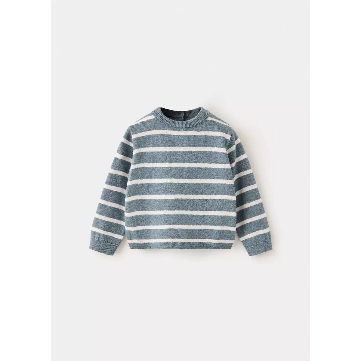 Pull-over en maille à rayures vert, MANGO BABY
