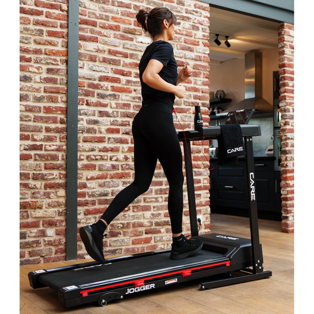 Tapis de course connecté - 16km/h - CARE - Jogger - KINOMAP noir, CARE FITNESS