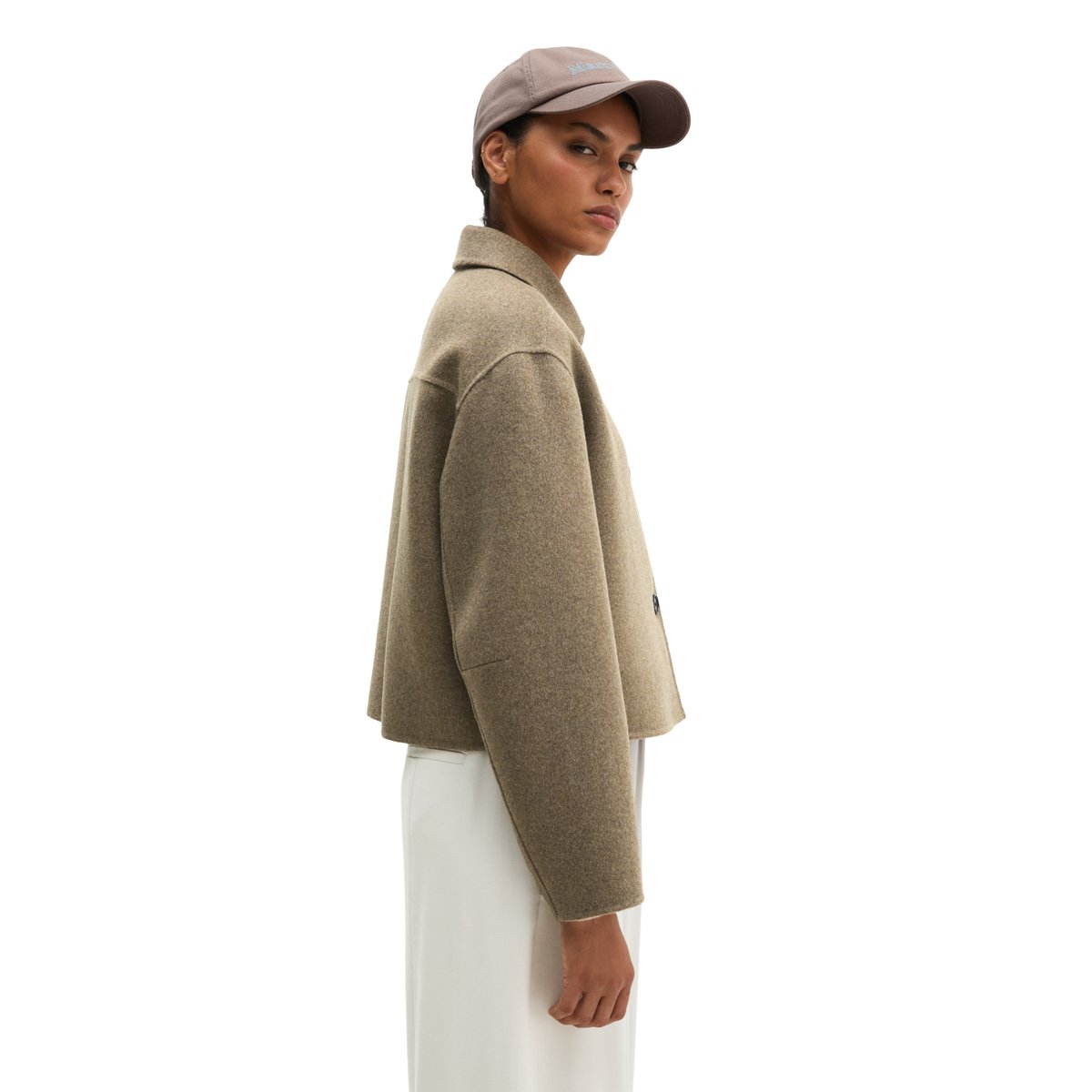 Veste en laine regular en double face mélangée de haute qualité beige, MARC O'POLO