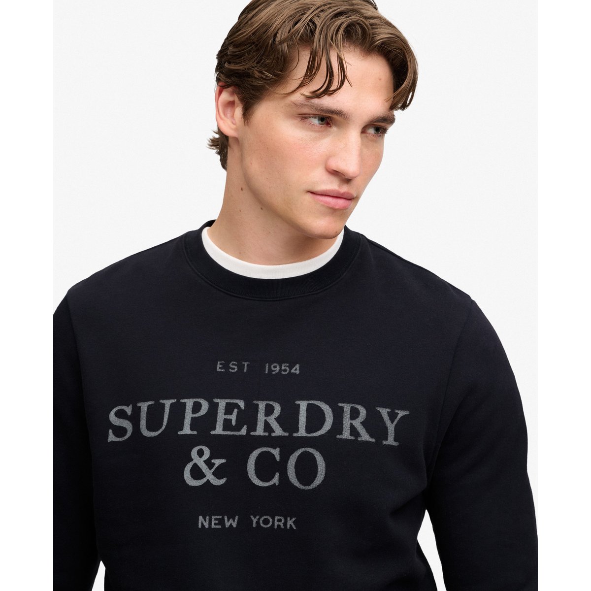 Sweat 1954 Company Coupe Décontractée bleu marine foncé, SUPERDRY