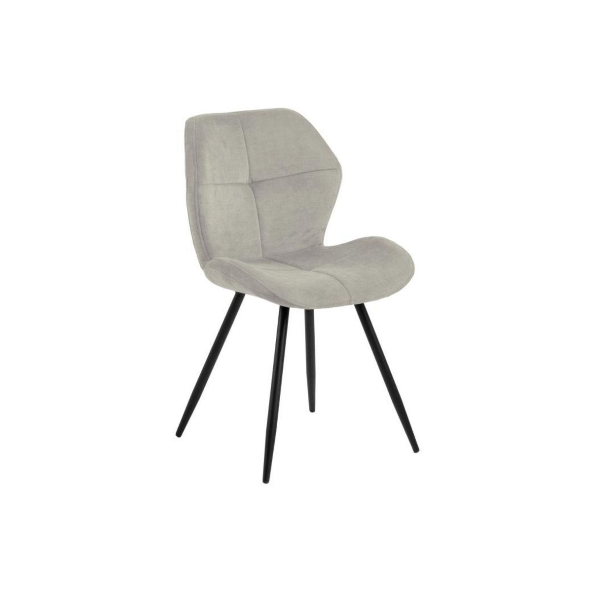 Chaises de salle à manger en tissu (lot de 2) - PETRA crème, HELLIN, DEPUIS 1862