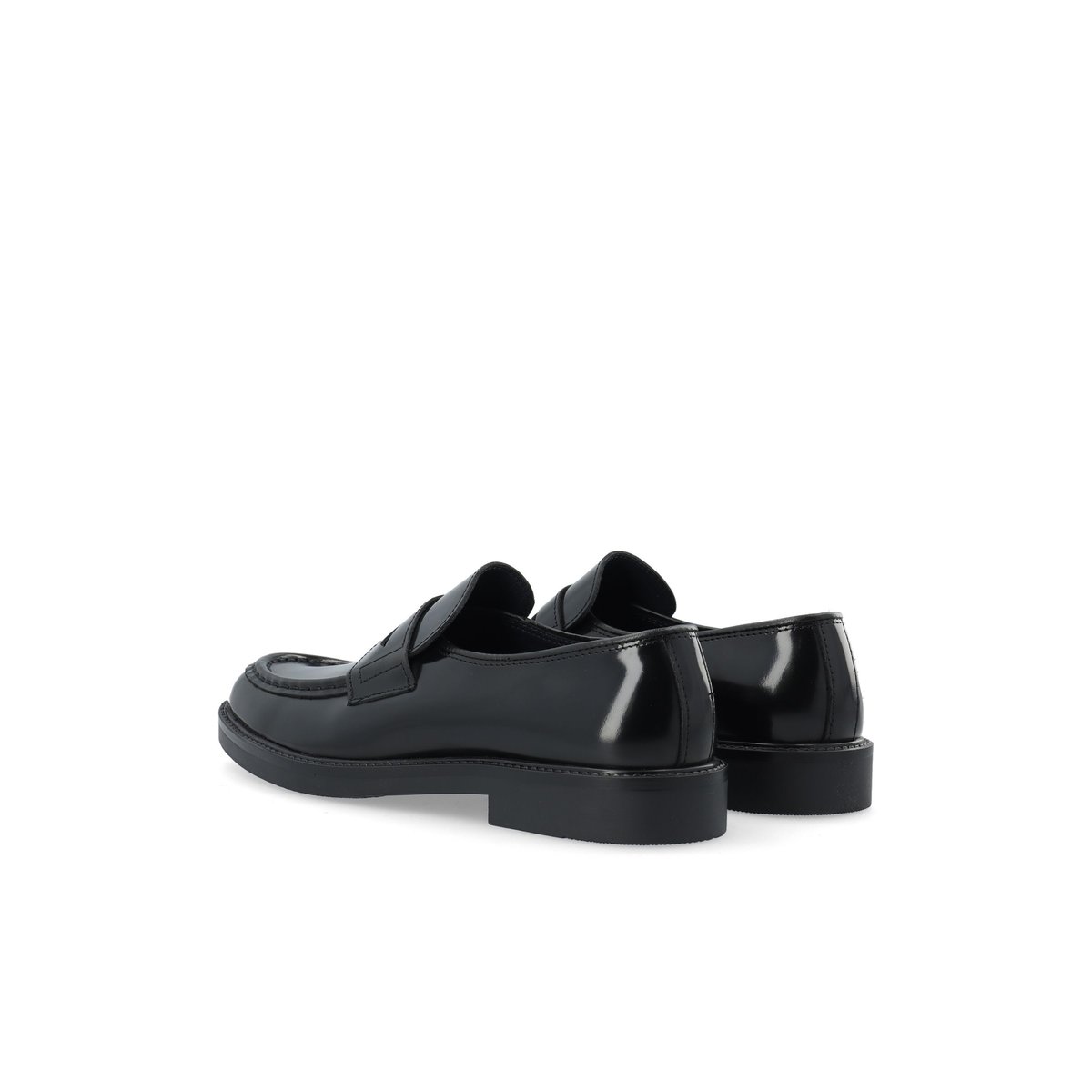 Mocassins En Cuir black1, BIANCO