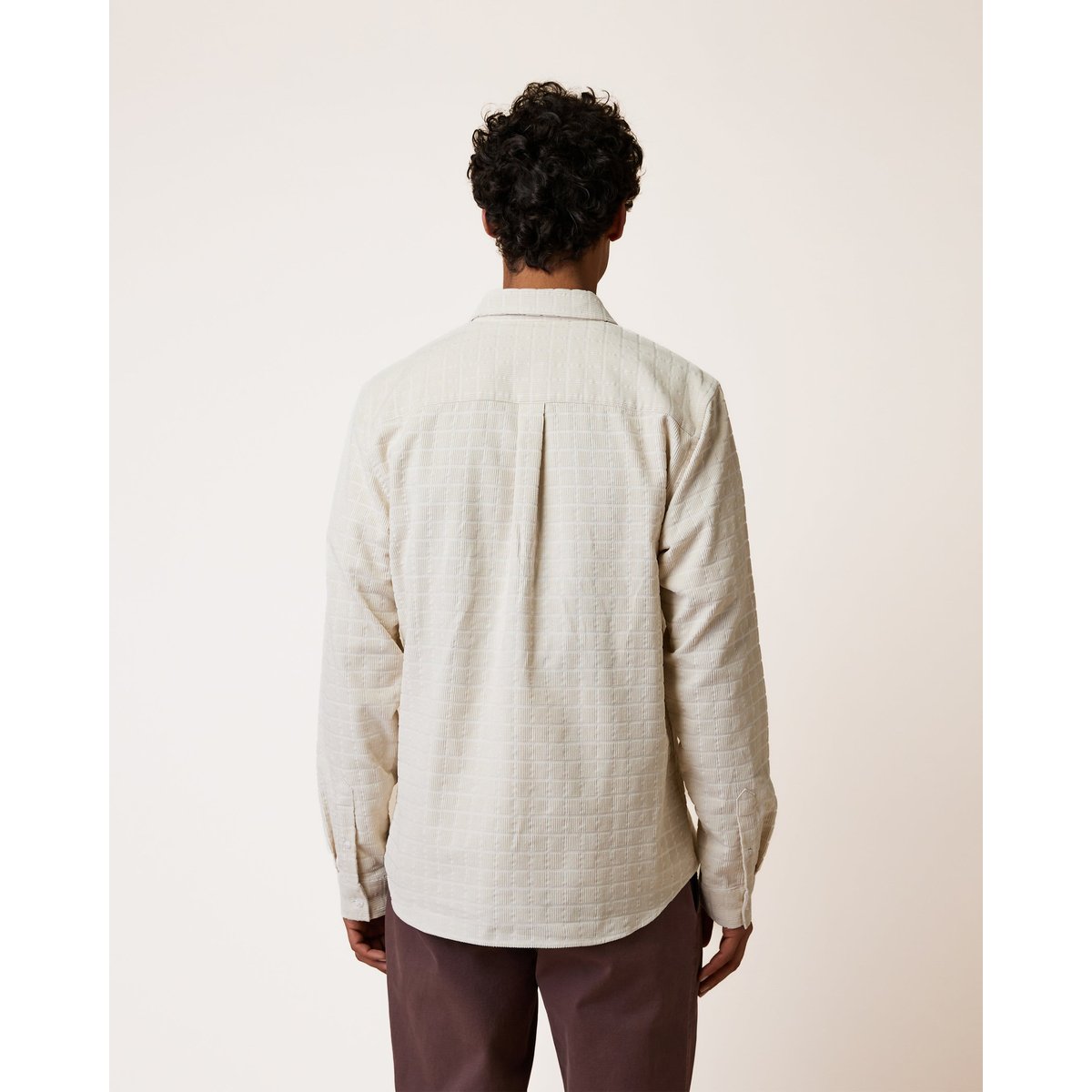 Chemise en velours beige, FAGUO