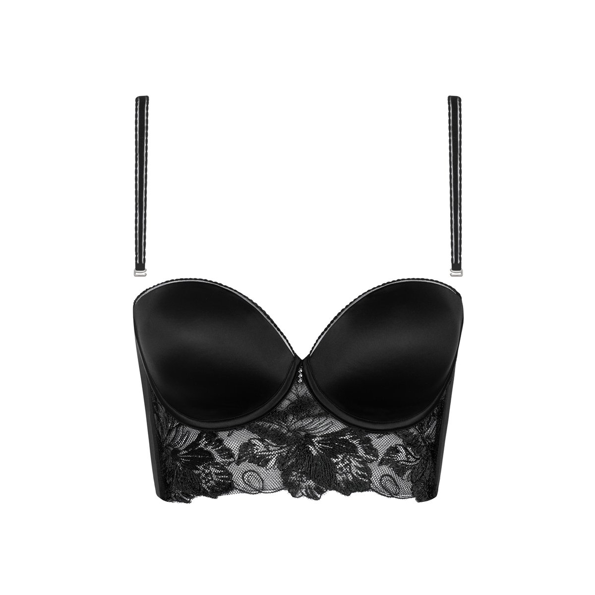 Soutien-gorge bustier balconnet préformé EMINENCE noir, LISCA