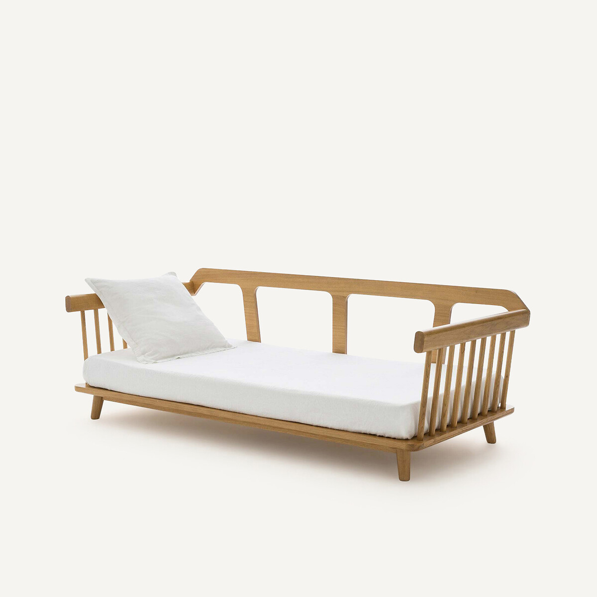 Lit-banquette, en chêne et plaqué chêne, JUNGLING chêne naturel, EMMANUEL GALLINA X AM.PM