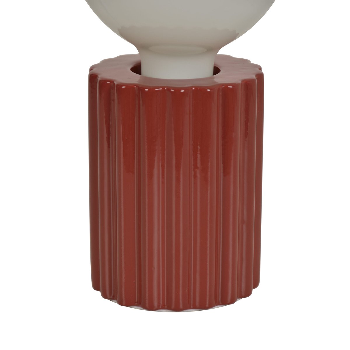 Lampe à poser en céramique, TYAMO rouge, INSPIRE