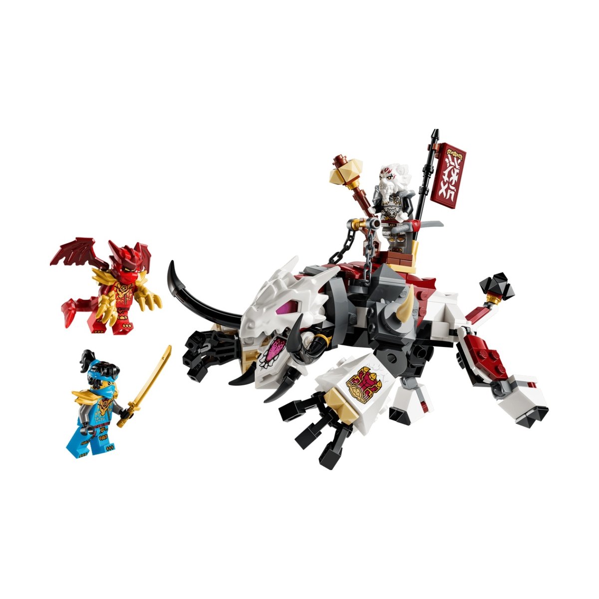 Ninjago Zilvar et Grimtak la bête draconique multicolore, LEGO