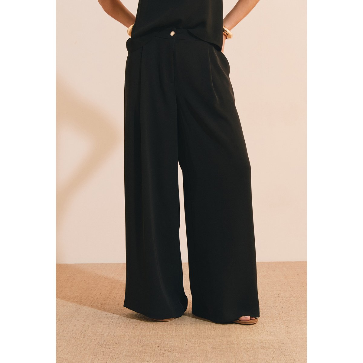 Pantalon large POSSY noir, ETAM
