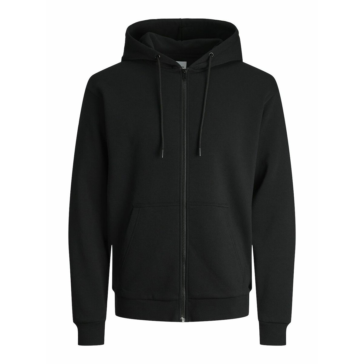 Sweat zippé à capuche noir, JACK & JONES