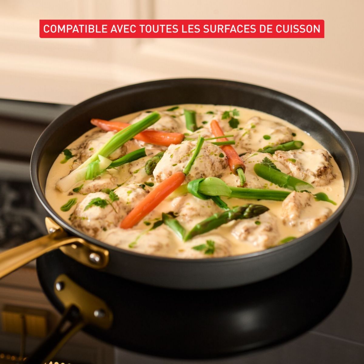 Poêle 28cm Bocuse Edition couleur unique, TEFAL