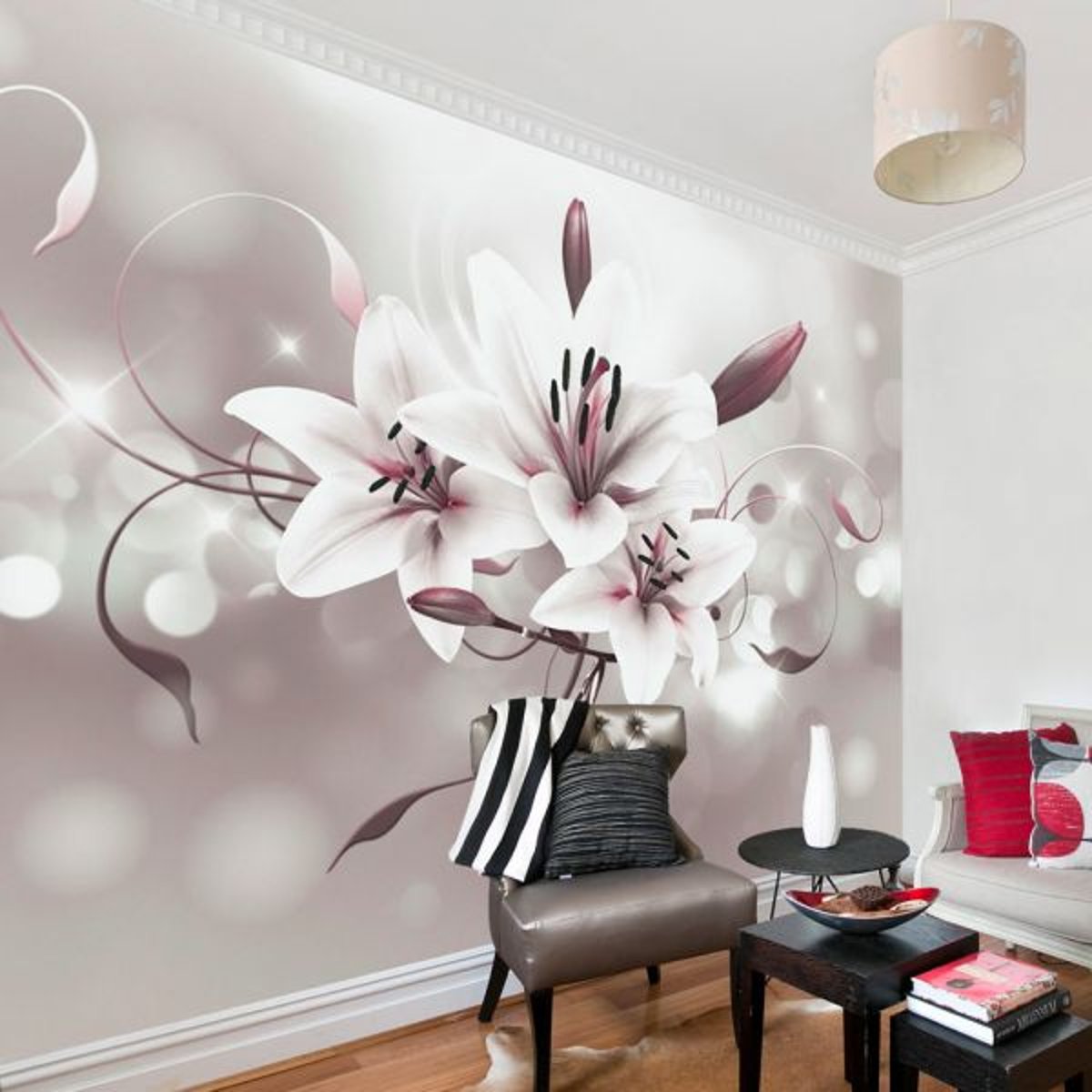 Papier peint intissé panoramique Fleurs Favourite of Kings multicouleur, EDEN