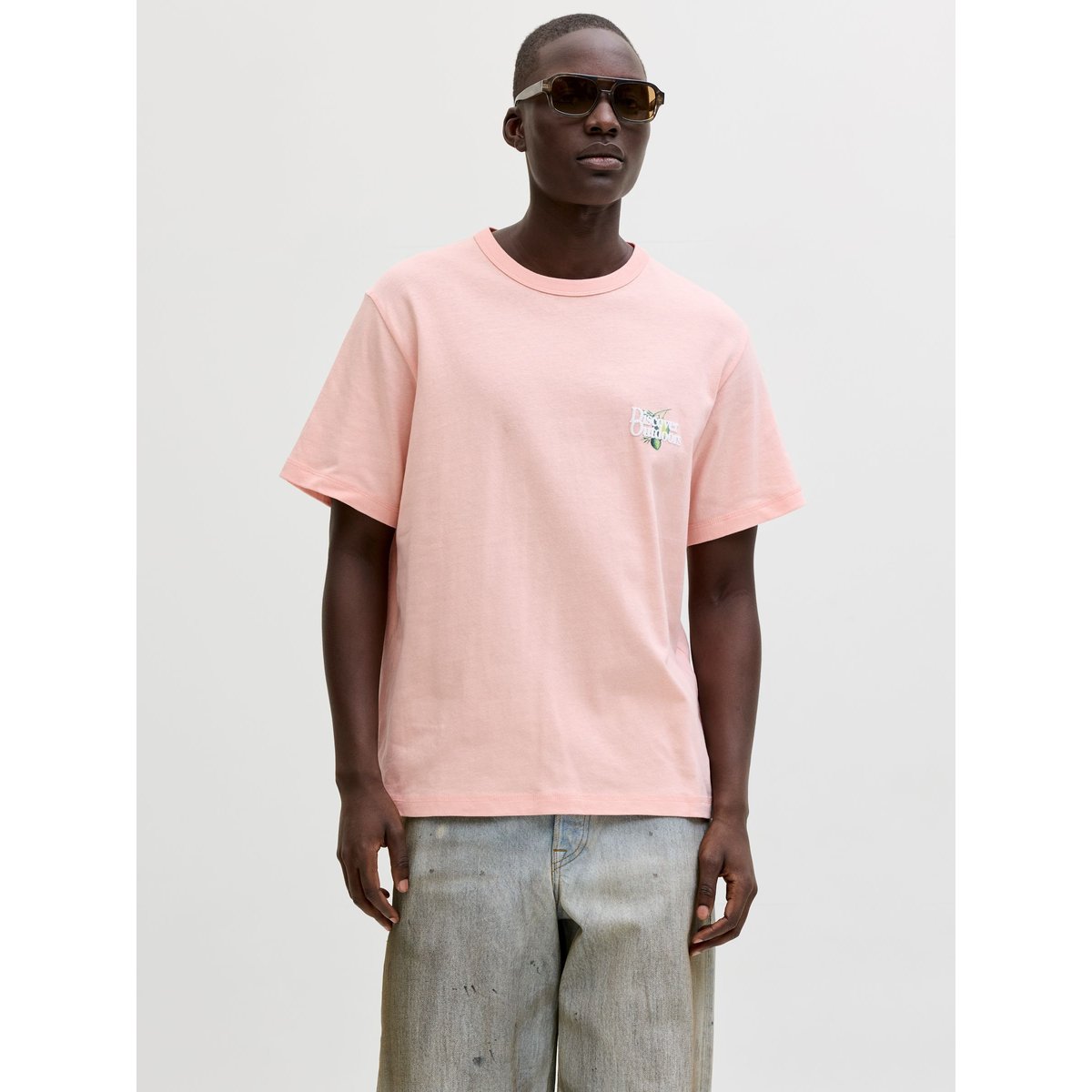 T-Shirt peach melba, JACK & JONES