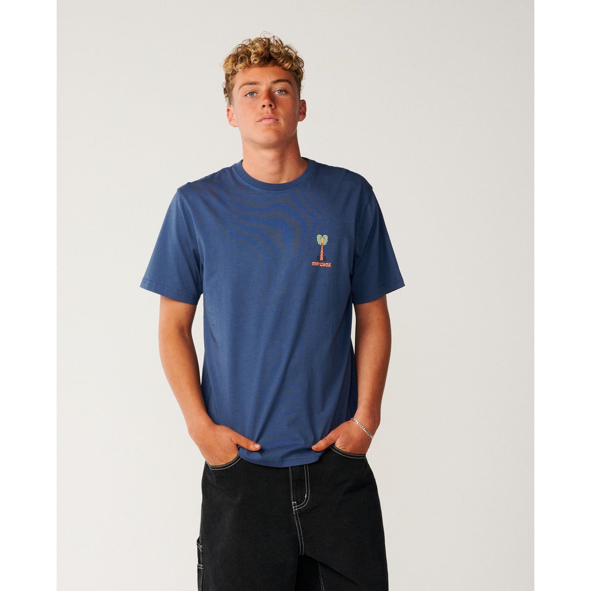 T-shirt relax PACIFIC RINSE HIGGINS bleu marine clair, RIP CURL