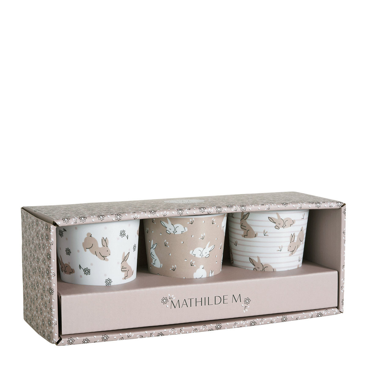 Set de 3 verres multicolore, MATHILDE M