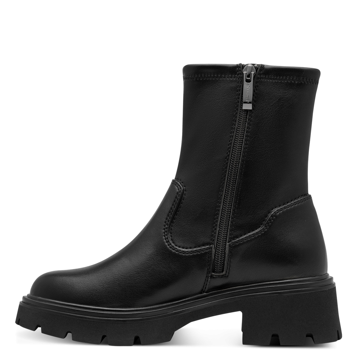 Bottine talon bloc noir, TAMARIS